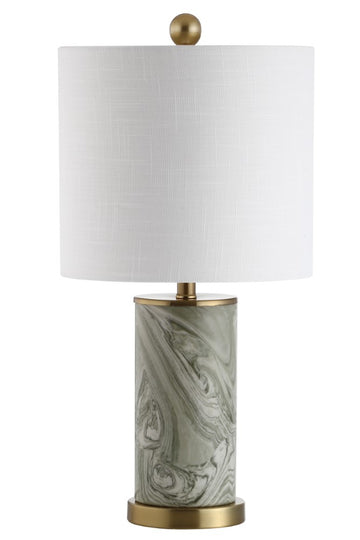 Swirl 20.5" Ceramic LED Table Lamp - JONATHAN Y